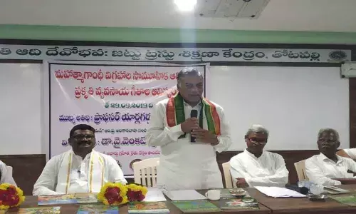 Rich tributes paid to Mahatma in Vizianagaram