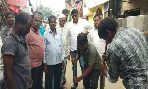 Water drained from residential areas