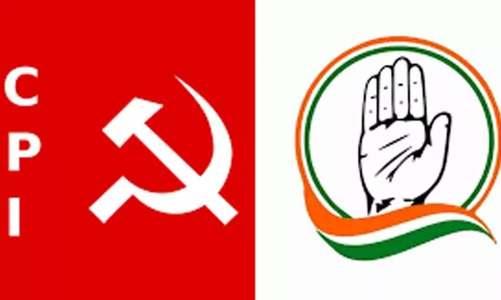Hyderabad: Congress leaders meet CPI