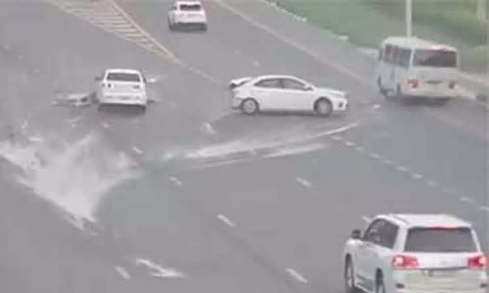 UAE police release horrific road accident video