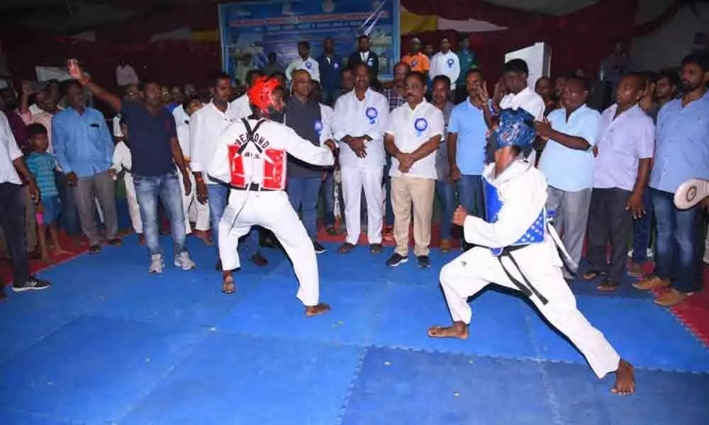 Interstate Taekwondo Karate competition inaugurated in Gadwal