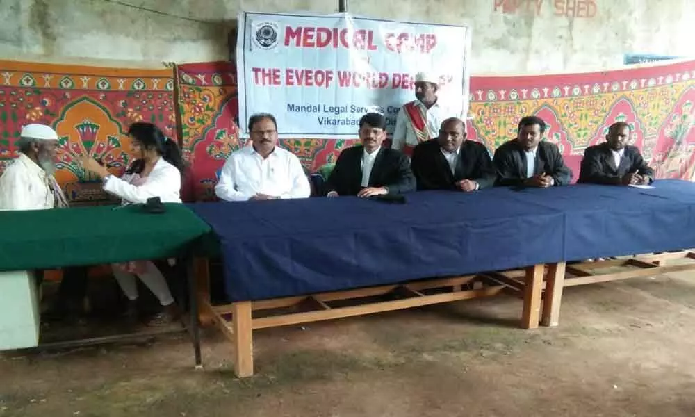 Legal Services Authority conducts medical camp