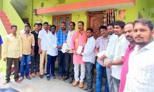 BJP leaders take part in membership drive