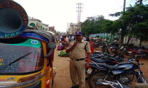 Police sensitise people through loudspeakers