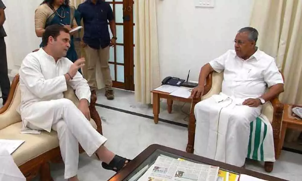Rahul meets Kerala CM on night traffic ban on NH through Tiger Reserve