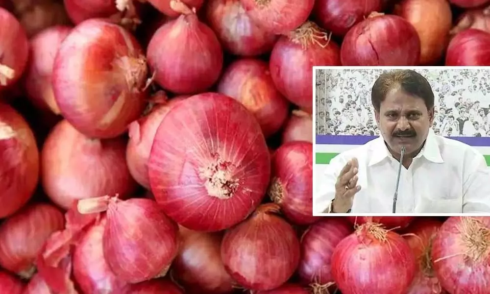Onions at Rs. 25 per kg in Raithu Bazar: Minister Mopidevi