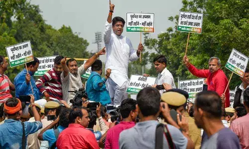 BJP protests against CMs outsiders remark