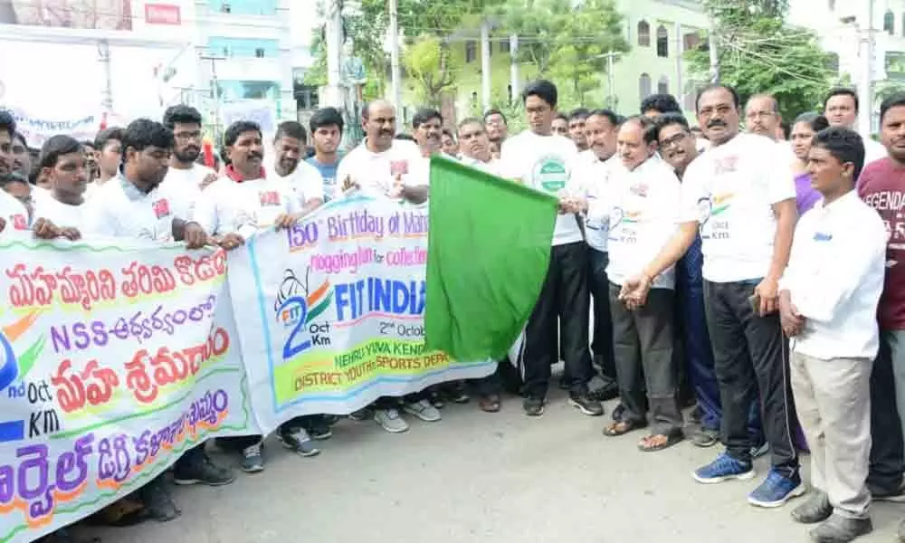 Rally calling for making Khammam plastic-free taken out
