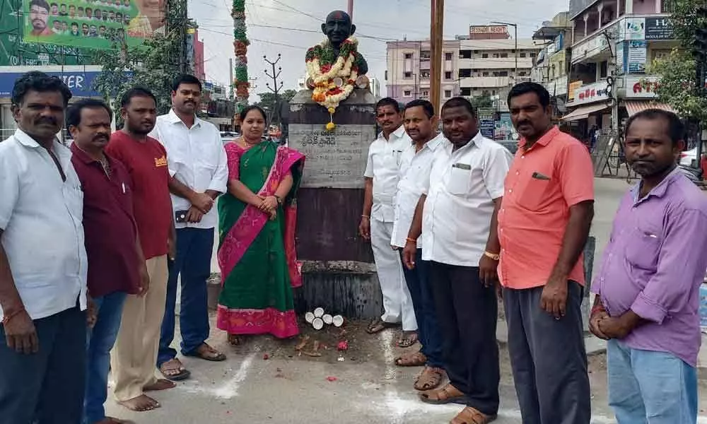 Gandhi jayanthi fete held at Nagole circle