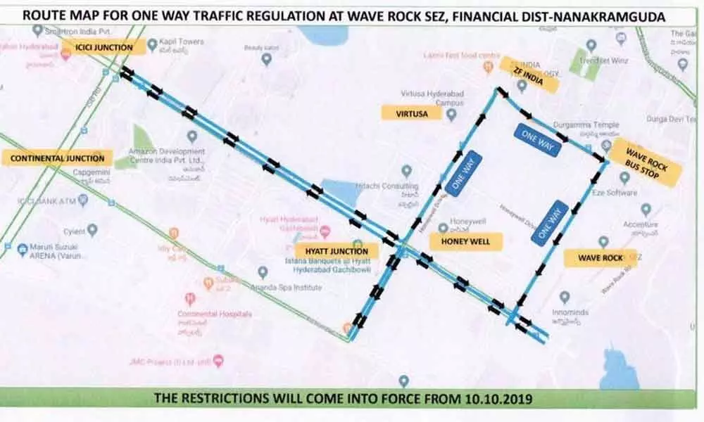 Nanakramguda to have one-way traffic from Oct 10