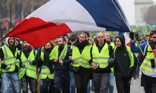 France sees 9th round of yellow vest protests