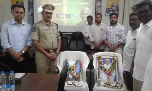 Nirmal: Officials pay tributes to Mahatma, Shastri