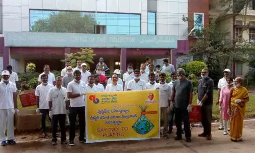 Andhra Bank conducts Swachhata Hi Seva campaign in Karimnagar