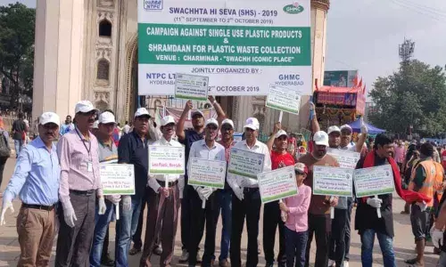 NTPC, GHMC campaign against single use plastic