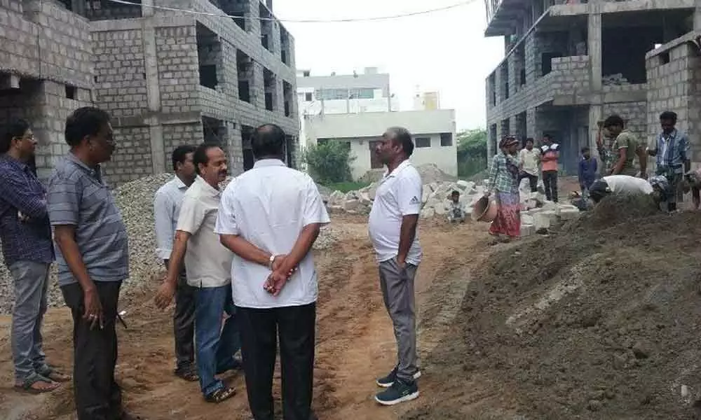 VMC Chief Engineer inspects housing complex
