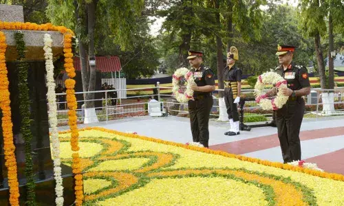 Homage paid at War Memorial