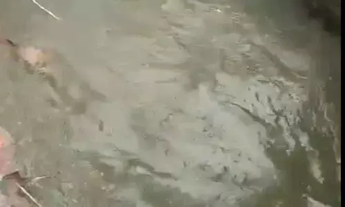 Foul smell pervades as sewage overflows