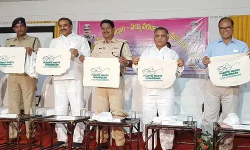 Cut down on plastic use, pleads MLA Arekepudi Gandhi