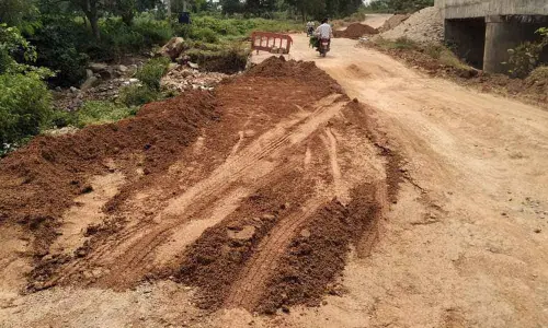 Service road restored to usable condition