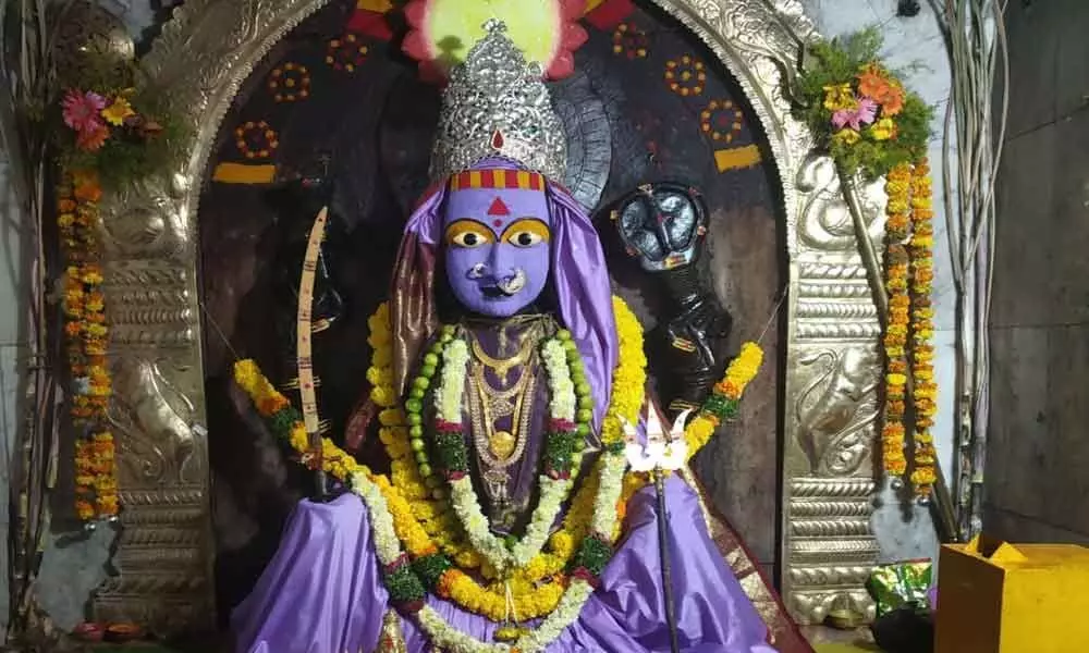 Goddess worshipped as Chamundeshwari