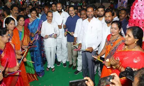 When Mohammed Mahmood Ali played Dandiya at Saraswathi Nagar Colony