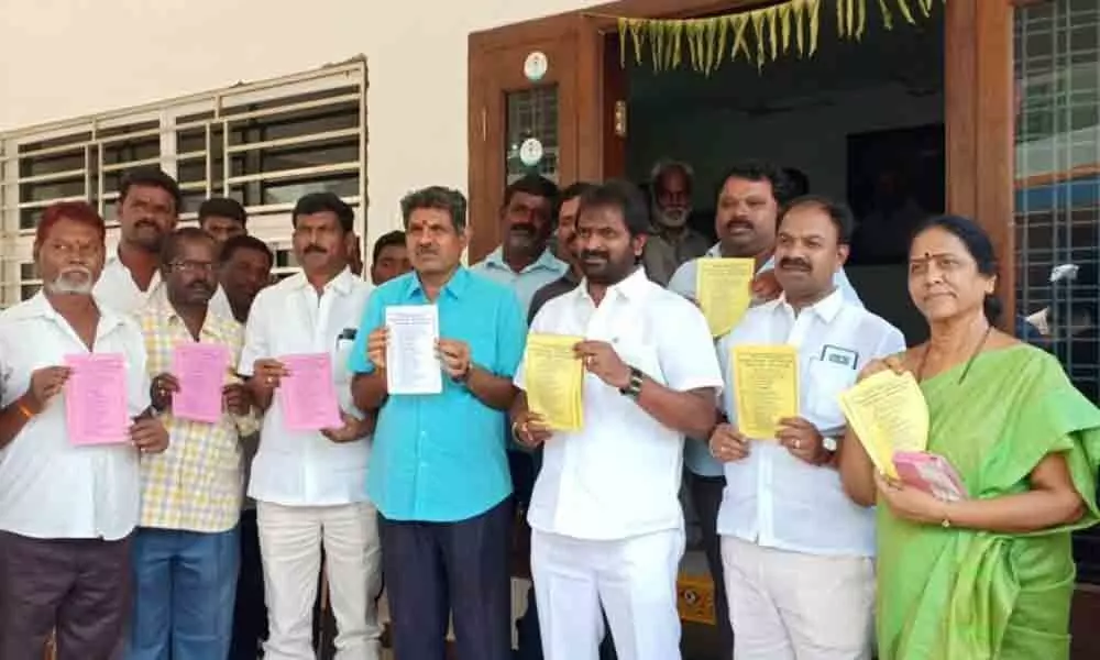 Excise Minister releases Millet Bathukamma poster in Mahbubnagar