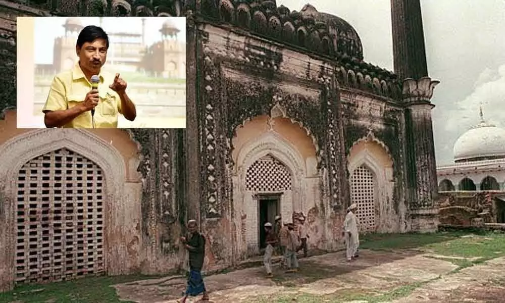 Long wall, circular shrine part of Ayodhya temple, not Idgah: Ex-ASI official