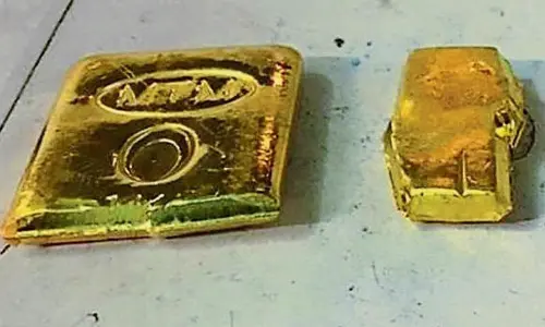 Three held at airport for bid to smuggle gold