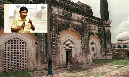 Long wall, circular shrine part of Ayodhya temple, not Idgah: Ex-ASI official