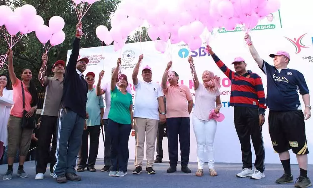Pink Ribbon Walk elicits good response in hyderabad city