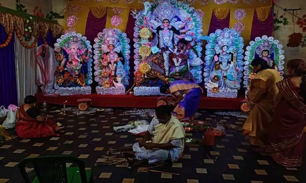 Durga Puja celebrated on grand scale in Visakhapatnam