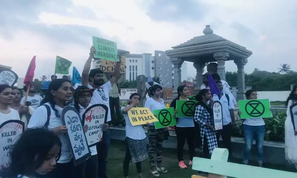 Climate justice rally held in Vizag