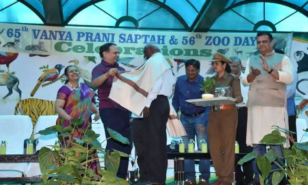 Wildlife Week celebrated at Nehru Zoo Park