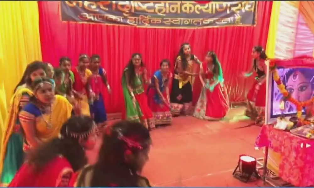 Navratri for all: Visually impaired girls play Garba