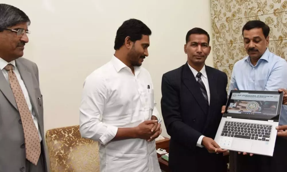 AP CM YS Jagan Launches Judicial Preview Committee Website And Logo