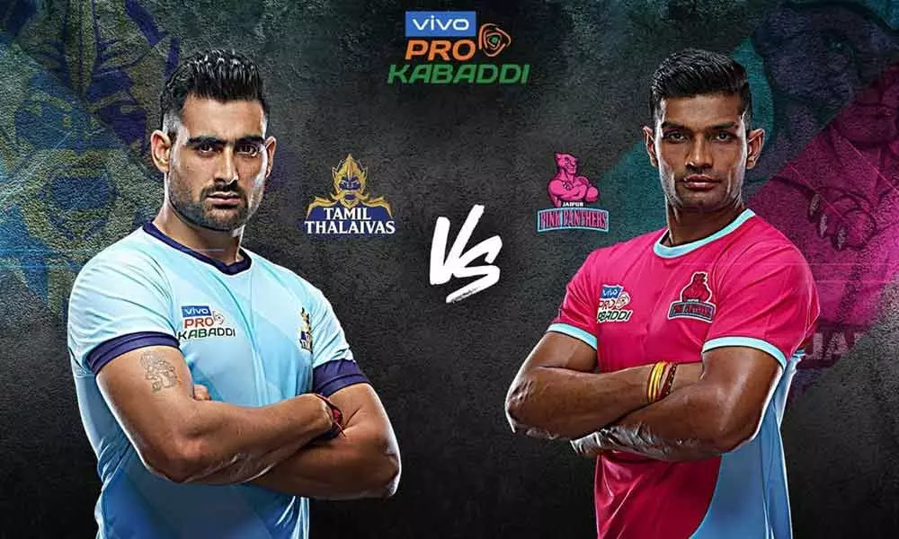 Pro Kabaddi 2019 Live Score: Tamil Thalaivas vs Jaipur Pink Panthers