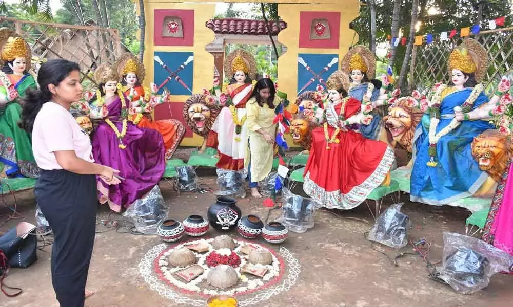 Dussehra festivities at Shilparamam