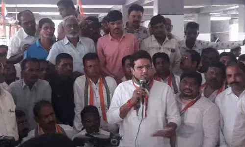 Congress never removed even a single employee during its rule: MLA Sridhar Babu