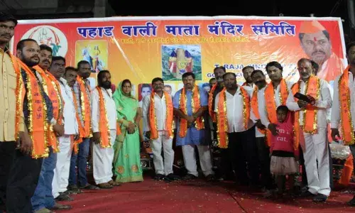 Pahadivali Samithi felicitates MLA T Raja Singh