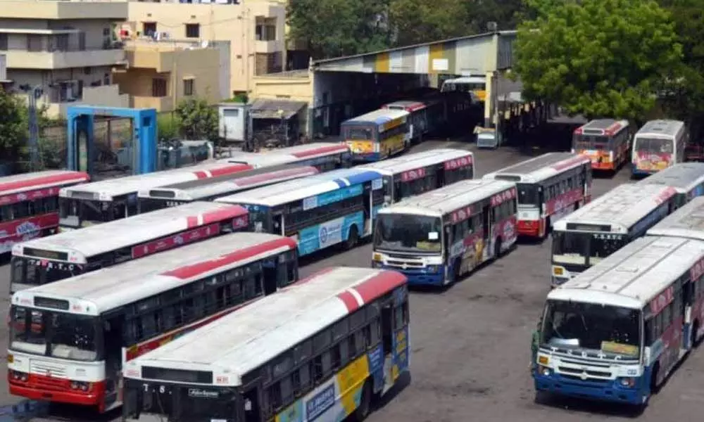 TSRTC bus strike enters fourth day