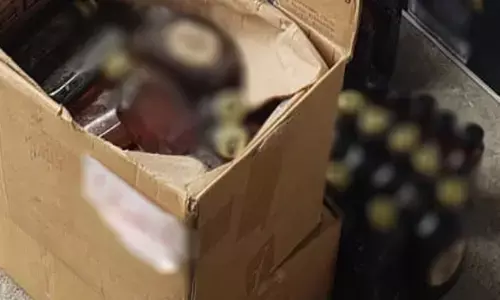 Hyderabad: Fake alcohol seized at Shamshabad, 2 held