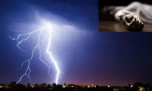 3 killed after being struck by lightning in Khammam