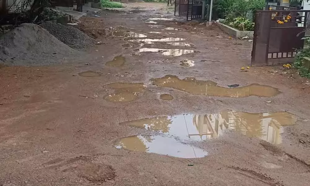 Muddy road a major cause of concern