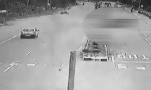 Gudur: Driver crossing road gets hit by speeding car, dies on spot