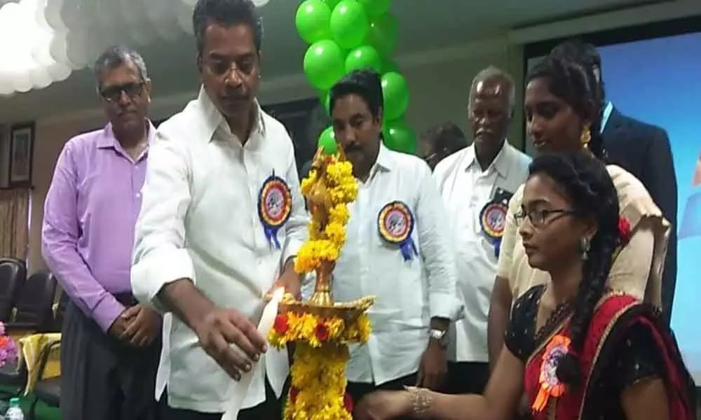 International Space Week celebrations conclude at LRBCE  in Mylavaram