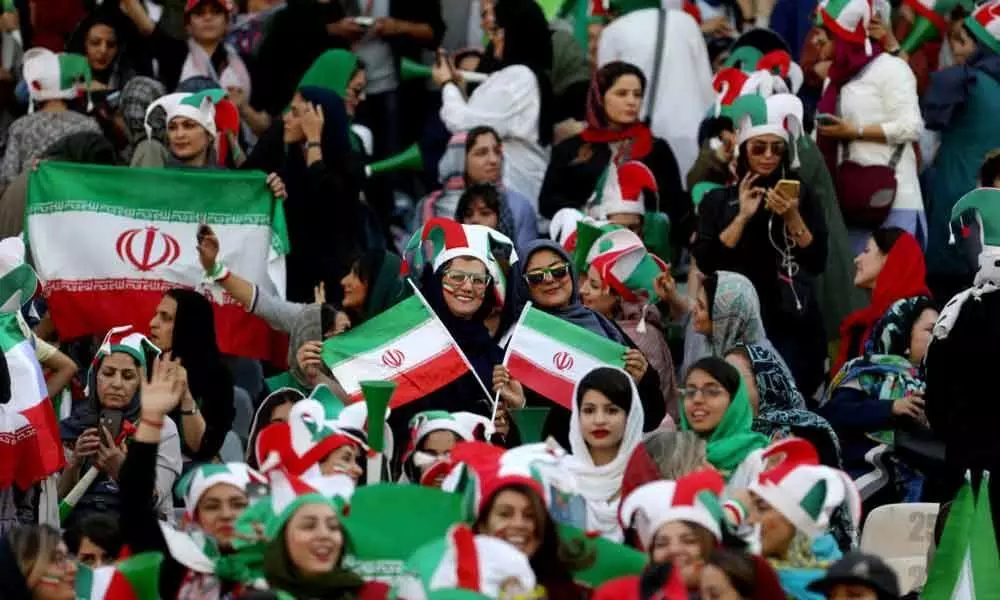 Iranian women watch football match for first time in decades
