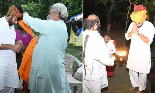 Pawan Kalyan Visits Matri Sadan Ashram In Haridwar to Meet Water Man Rajendra Singh