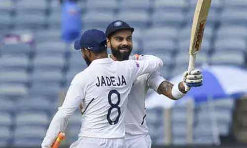 King Kohli hits record double ton, India soar on Day 2