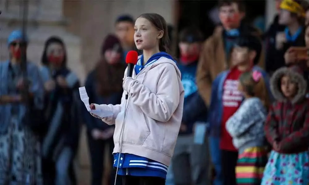 Greta tells Denver rally: We are the change