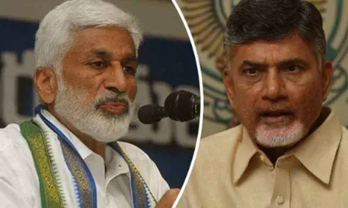 YSRCP Leader Vijayasai Reddy Slams At Naidu and Ravi Prakash Through Twitter